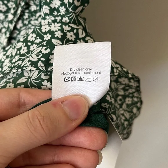 Veronica Beard Silk Marla Floral Ruffle Mini Dress in Green Women’s Size 0 - Picture 14 of 16